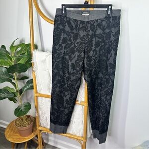 Andrew GN Black Grey Lace Dress Pants sz 40